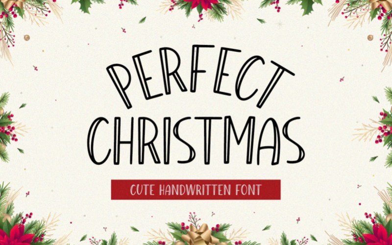 Perfect Christmas Display Font