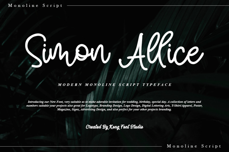 Simon Allice Script Font