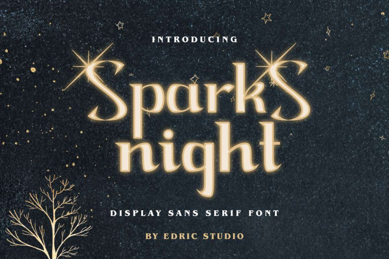 Spark Night Display Font