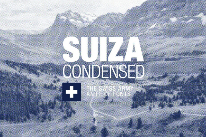 Suiza Condensed Sans Serif Font