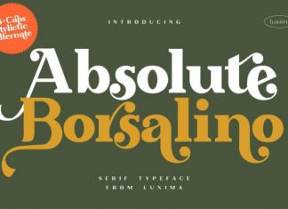 Absolute Borsalino Serif Font
