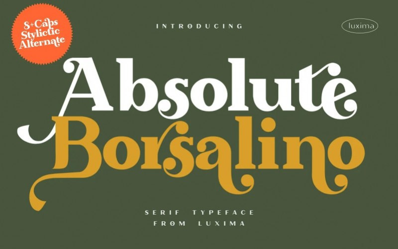 Absolute Borsalino Serif Font