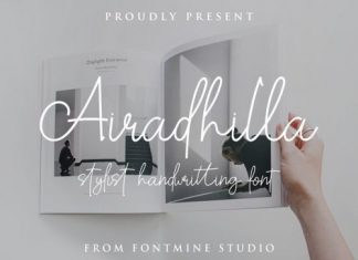 Airadhilla Handwritten Font