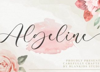 Algeline Calligraphy Font