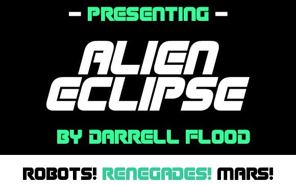 Alien Eclipse Display Font