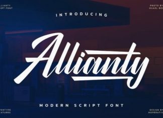 Allianty Script Font