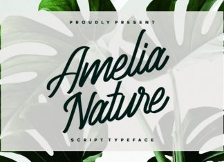 Amelia Nature Handwritten Font