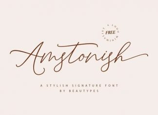 Amstonish Handwritten Font