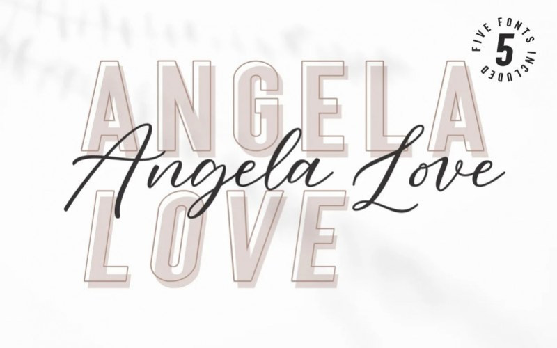 Angela Love Font Duo