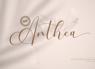 Anthea Calligraphy Font