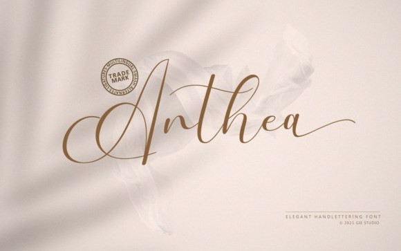 Anthea Calligraphy Font