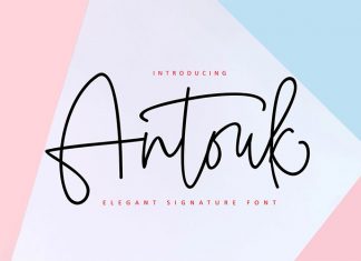 Antouk Signature Font