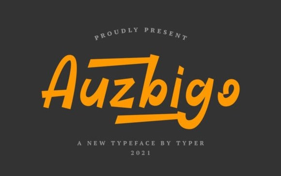 Auzbigo Display Font