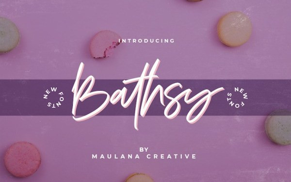 Bathsy Handwritten Font