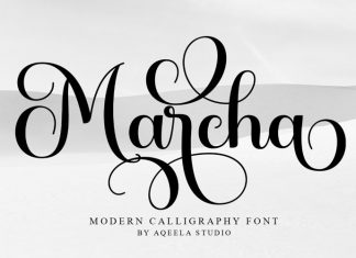 Marcha Calligraphy Font