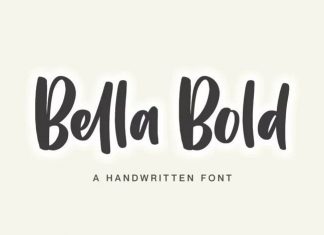 Bella Bold Script Font