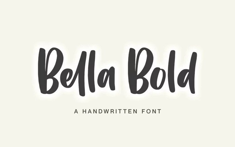Bella Bold Script Font