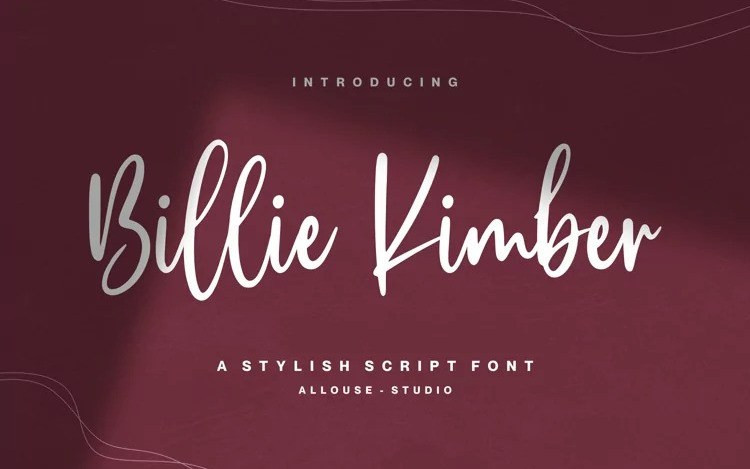 Billie Kimber Script Font