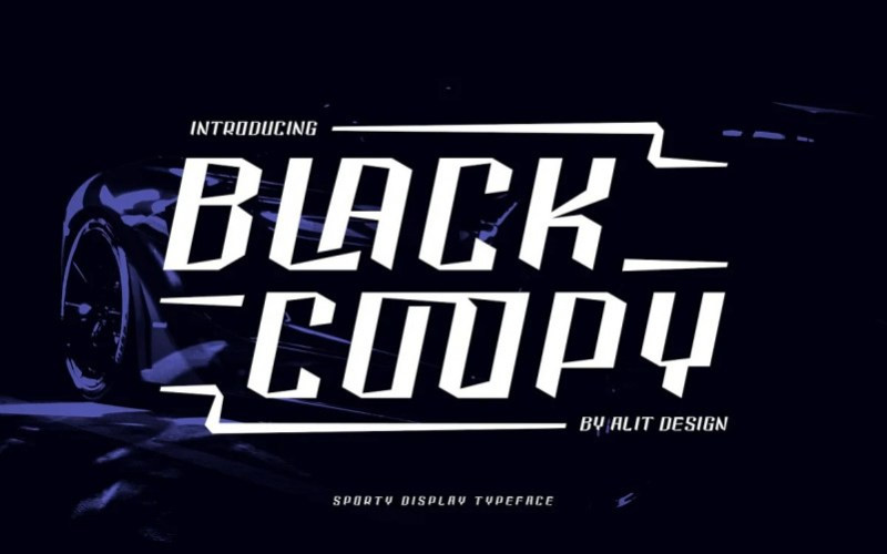 Black Coopy Display Font