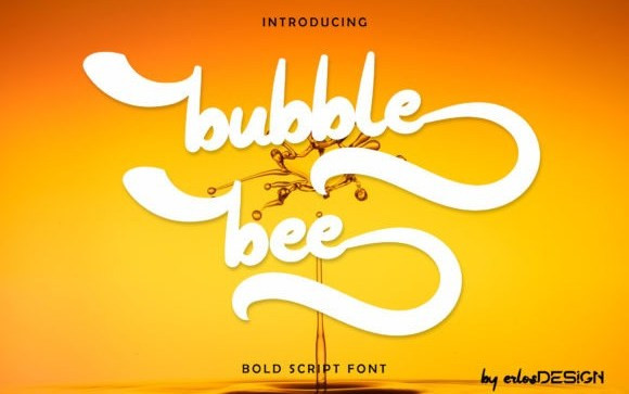 Bubble Bee Script Font