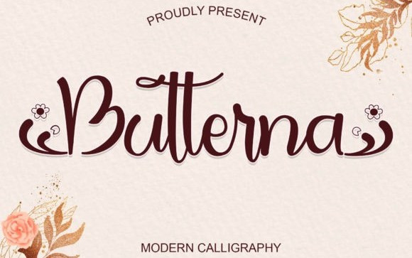Butterna Script Font