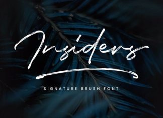 Insiders Brush Font