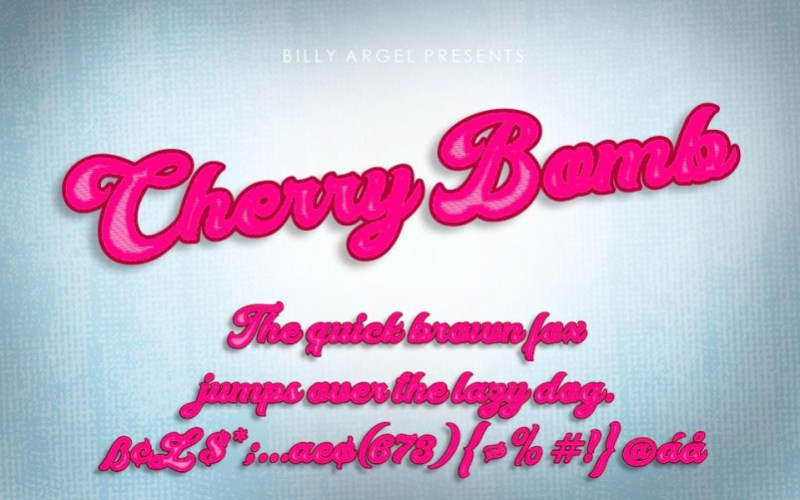 Cherry Bomb Script Font