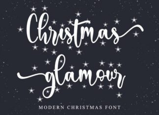 Christmas Glamour Script Font