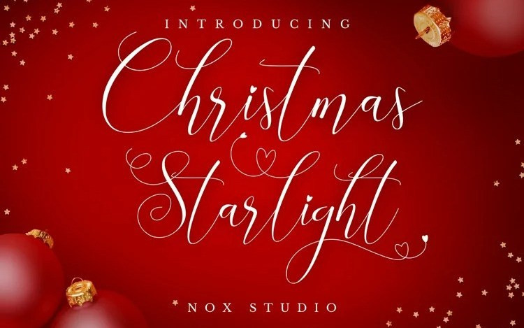 Christmas Starlight Calligraphy Font