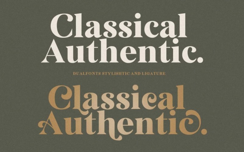 Classical Authentic Serif Font
