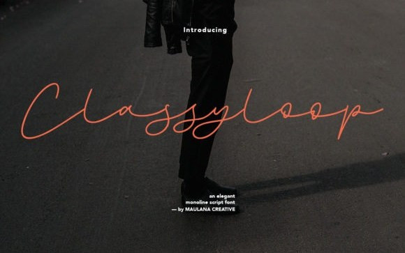 Classyloop Handwritten Font