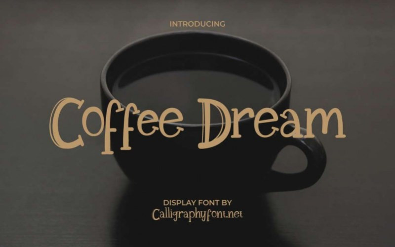 Coffee Dream Display Font