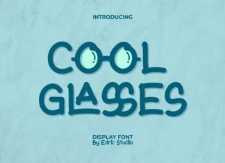 Cool Glasses Display Font