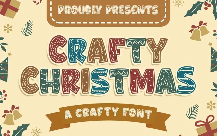 Crafty Christmas Display Font