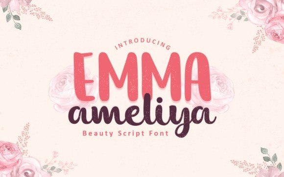 Emma Ameliya Script Font