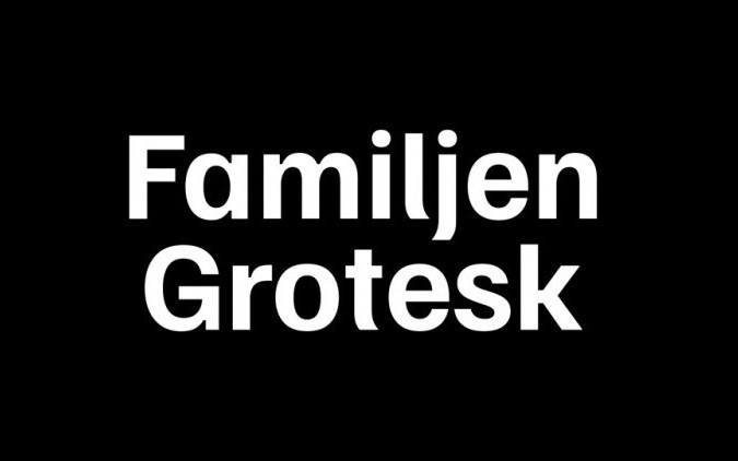 Familjen Grotesk Sans Serif Font