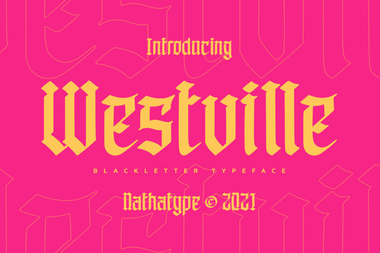 Westville Blackletter Font