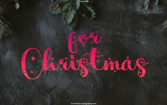 For Christmas Script Font