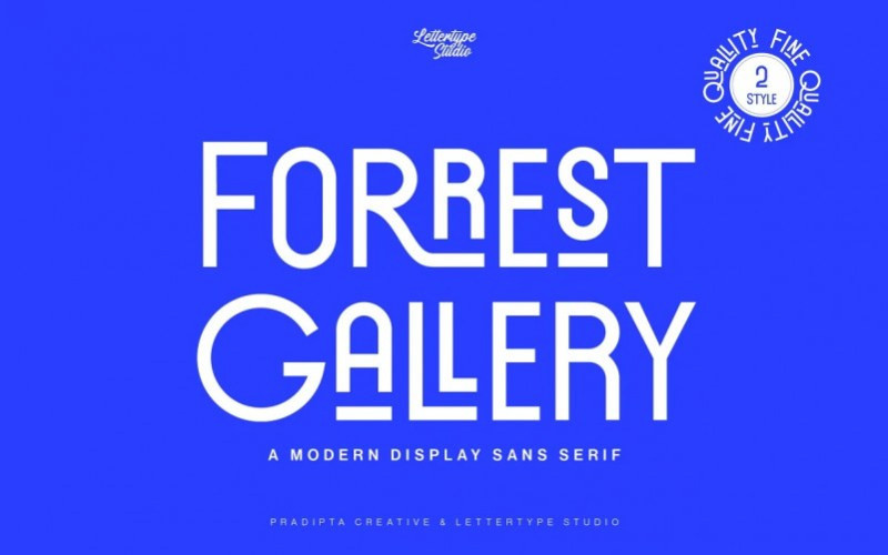 Forrest Gallery Sans Serif Font