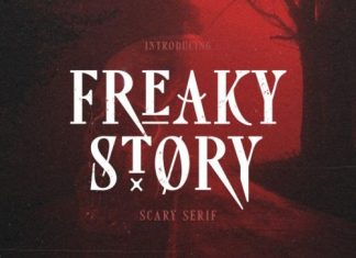 Freaky Story Display Font