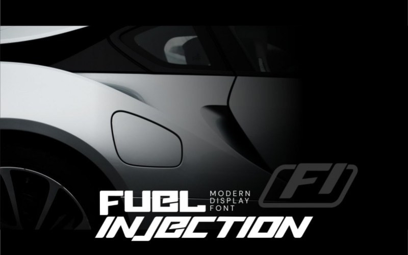 Fuel Injection Display Font
