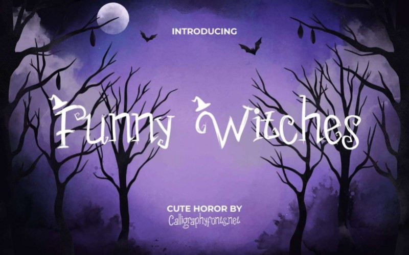 Funny Witches Display Font