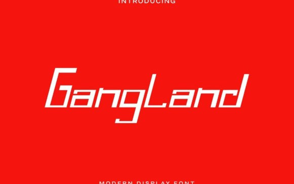 Gangland Display Font