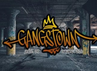 Gangstown GT Script Font