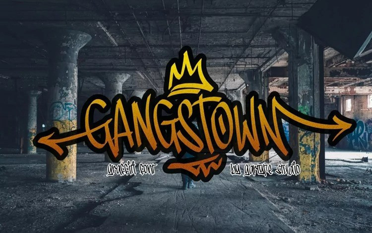 Gangstown GT Script Font