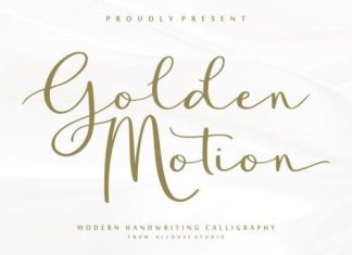 Golden Motion Script Font