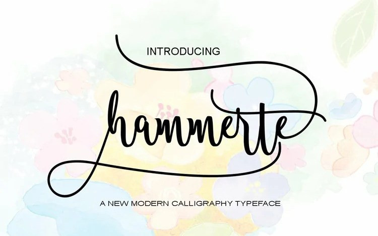 Hammerte Calligraphy Font