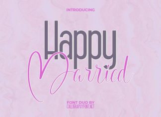 Happy Married Font Duo