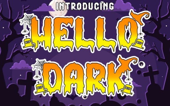 Hello Dark Display Font
