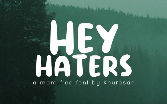 Hey Haters Display Font